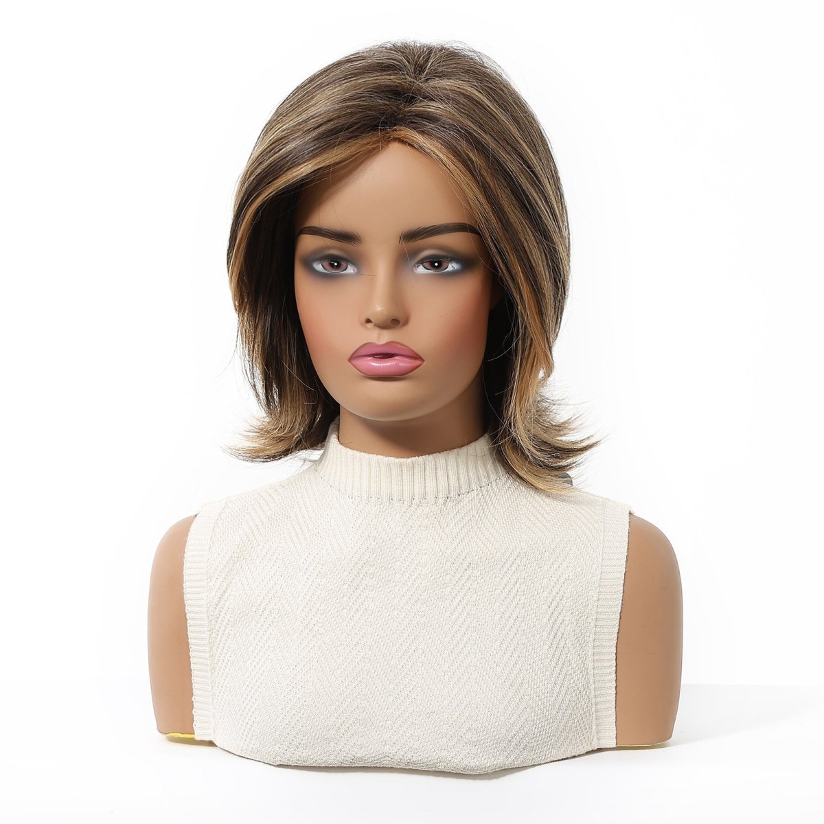 layered bob with highlights Wig - MARKETPLACE - Milk & Honey Wigs