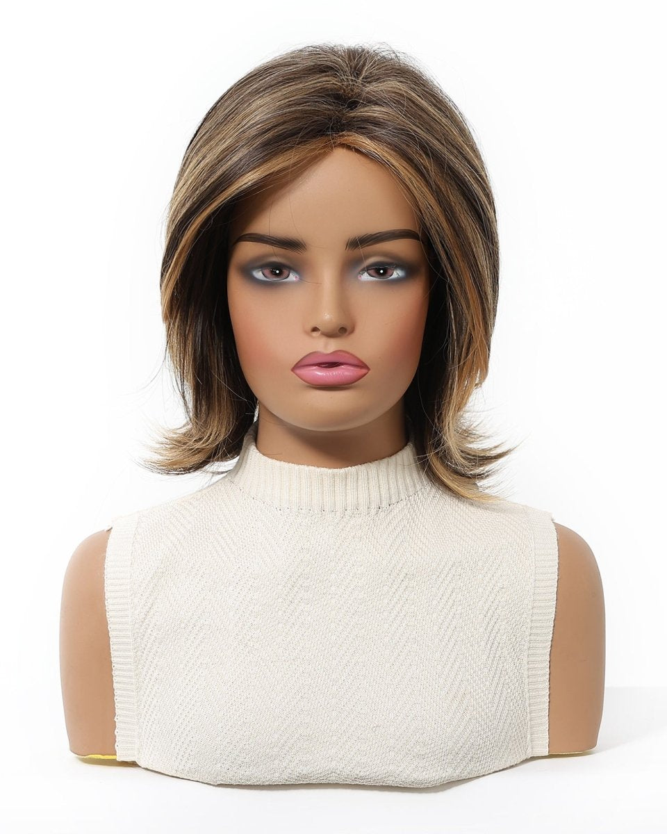 layered bob with highlights Wig - MARKETPLACE - Milk & Honey Wigs