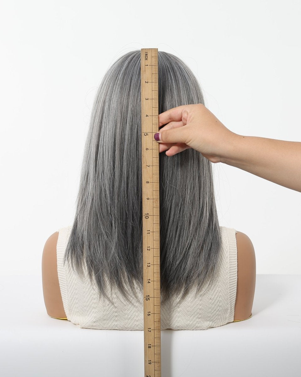 layered Natural Gray Wig - MARKETPLACE - Milk & Honey Wigs