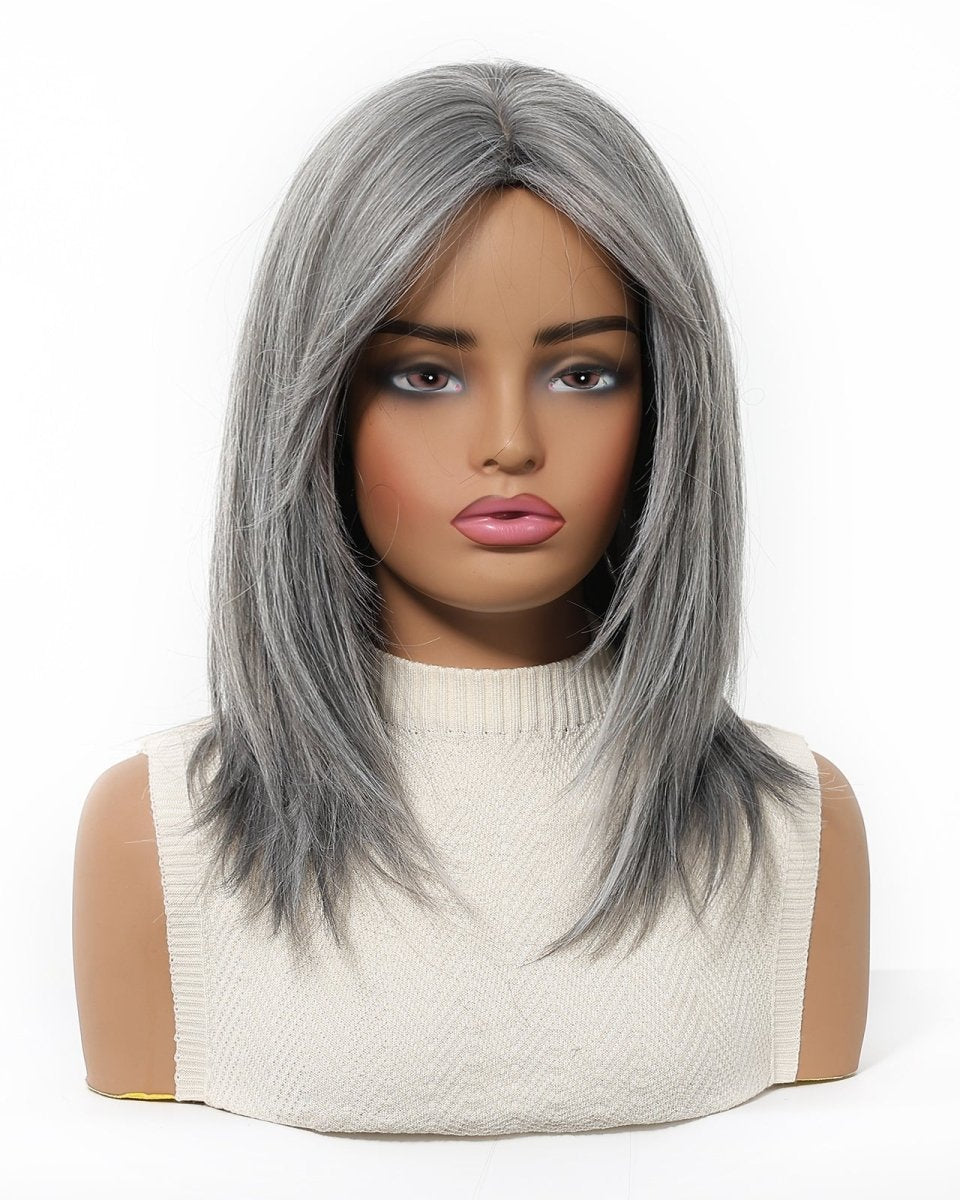 layered Natural Gray Wig - MARKETPLACE - Milk & Honey Wigs