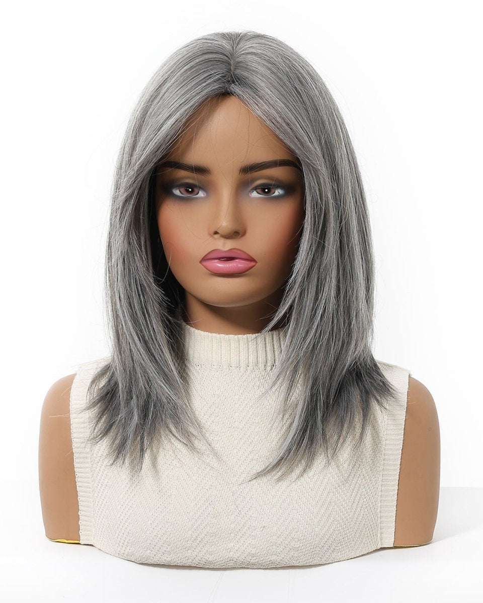 layered Natural Gray Wig - MARKETPLACE - Milk & Honey Wigs