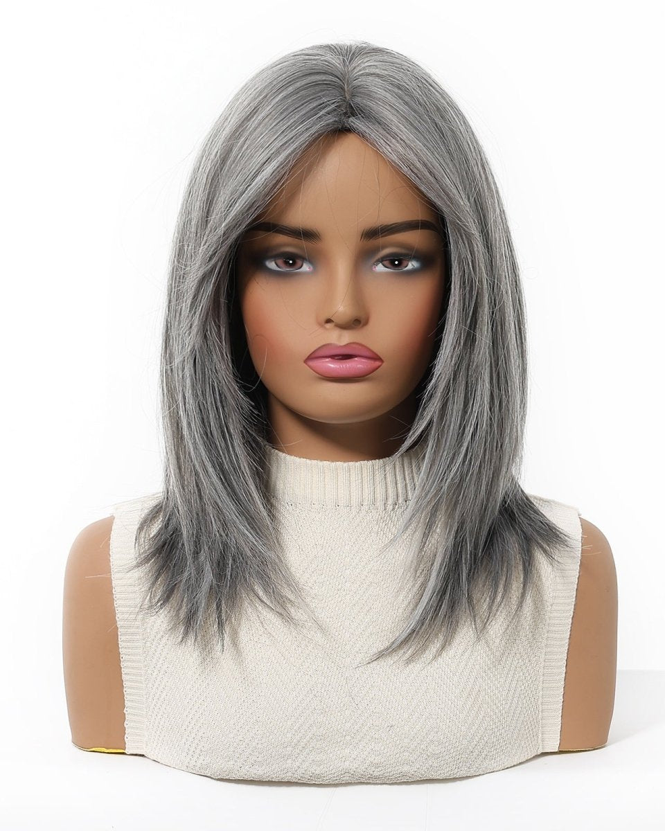 layered Natural Gray Wig - MARKETPLACE - Milk & Honey Wigs