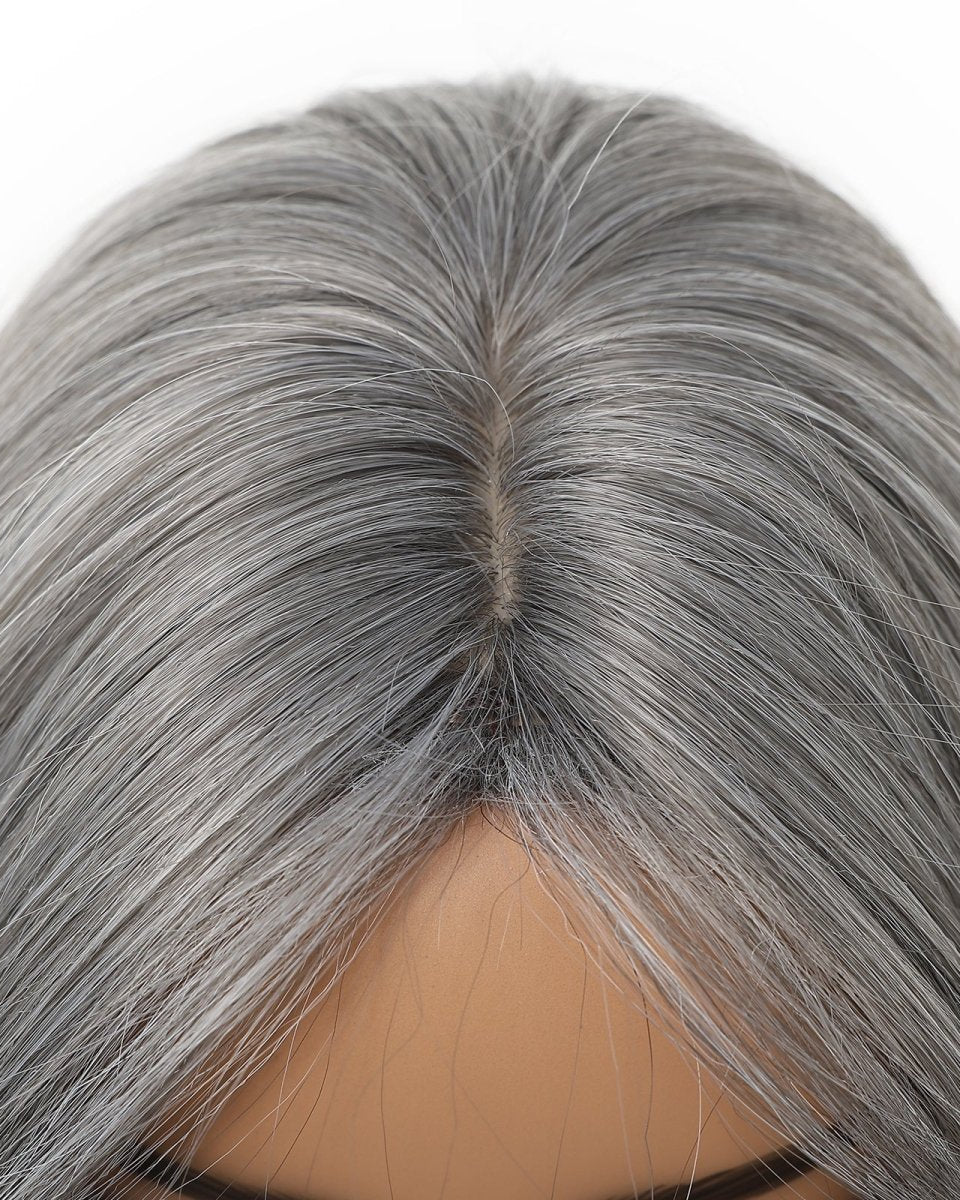 layered Natural Gray Wig - MARKETPLACE - Milk & Honey Wigs