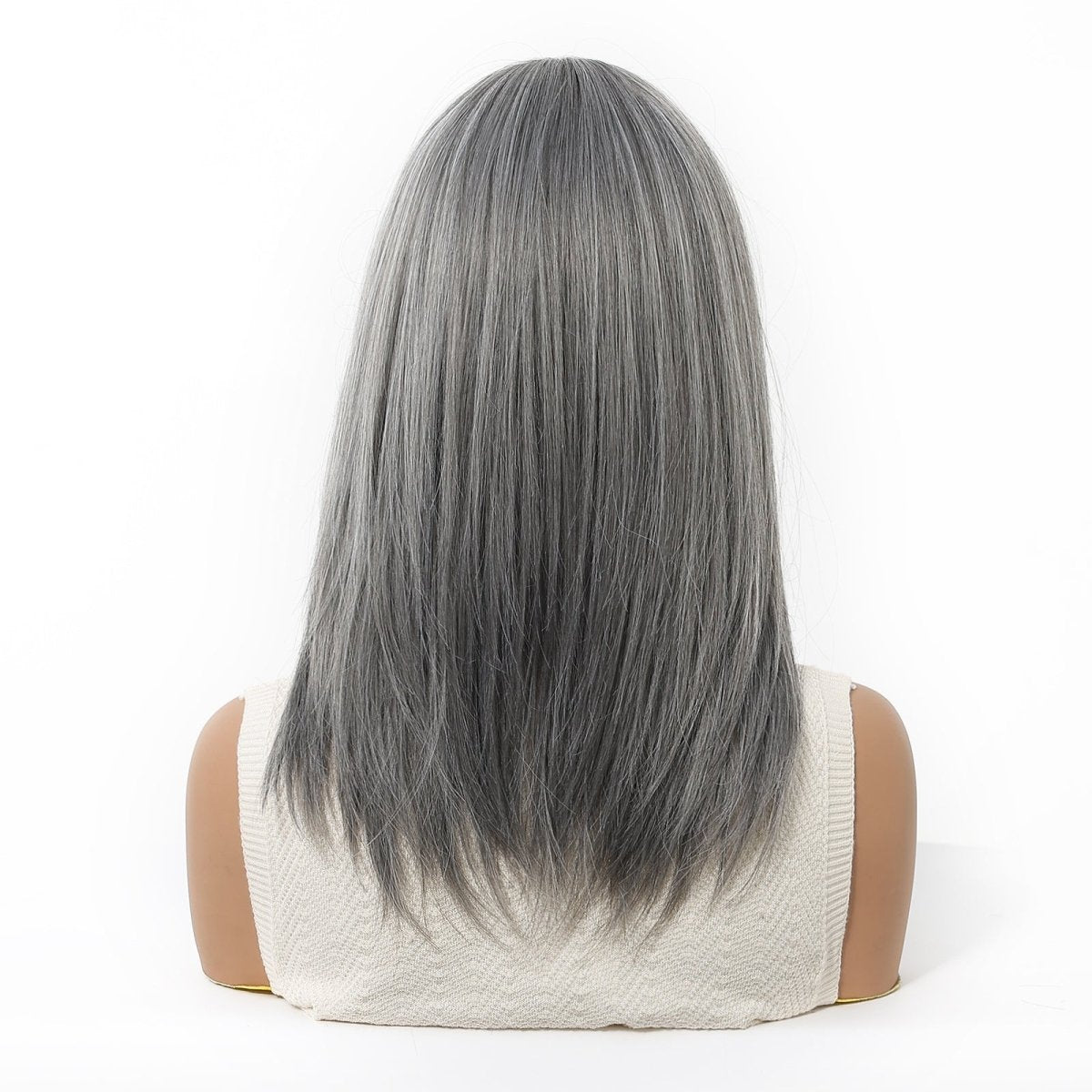 layered Natural Gray Wig - MARKETPLACE - Milk & Honey Wigs