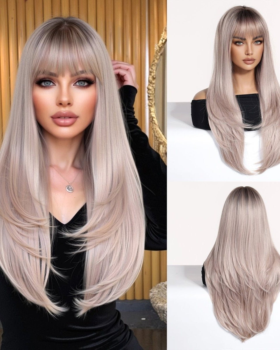 Layered Silver Blonde Wig - MARKETPLACE - Milk & Honey Wigs