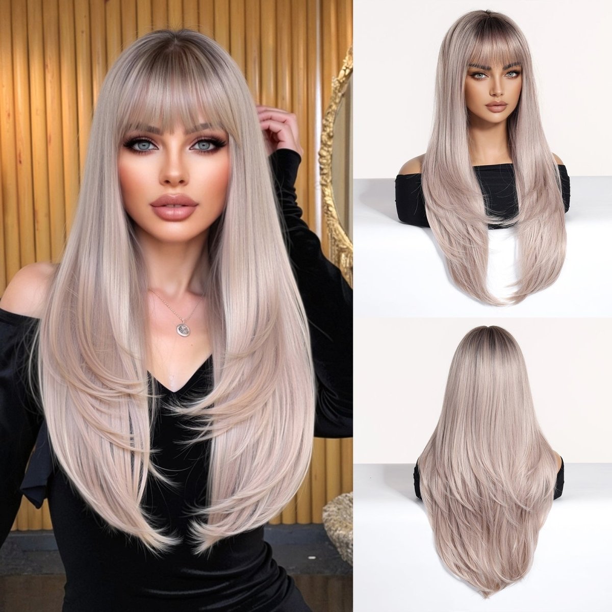Layered Silver Blonde Wig - MARKETPLACE - Milk & Honey Wigs