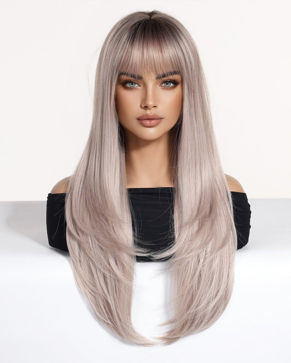 Layered Silver Blonde Wig - MARKETPLACE - Milk & Honey Wigs