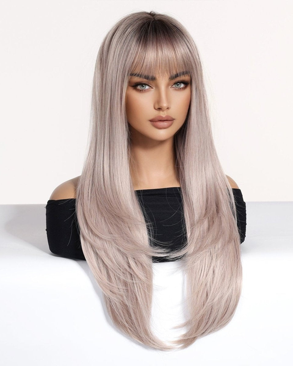 Layered Silver Blonde Wig - MARKETPLACE - Milk & Honey Wigs