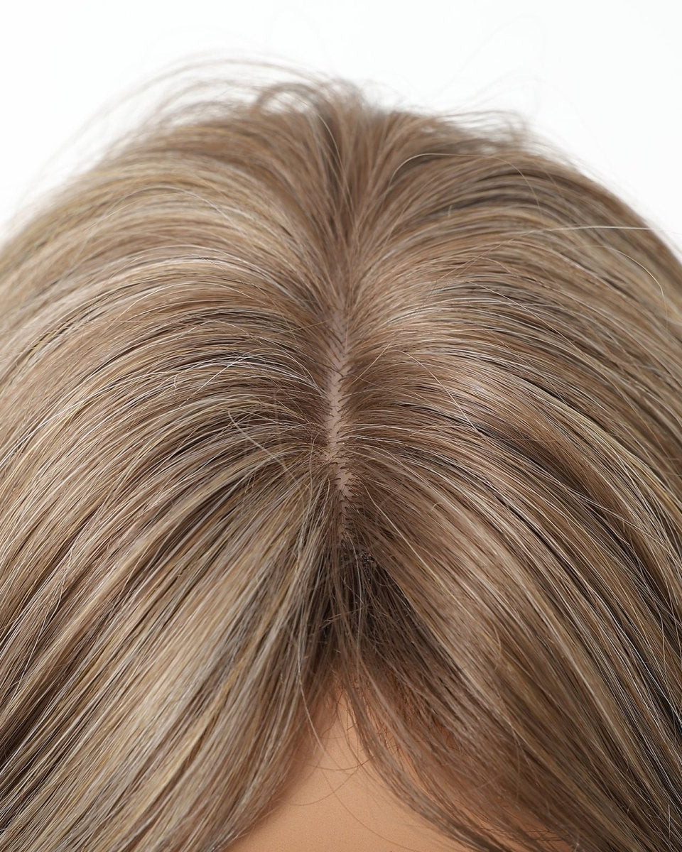 Light Brown with Ash Blonde Highlights Wig - MARKETPLACE - Milk & Honey Wigs