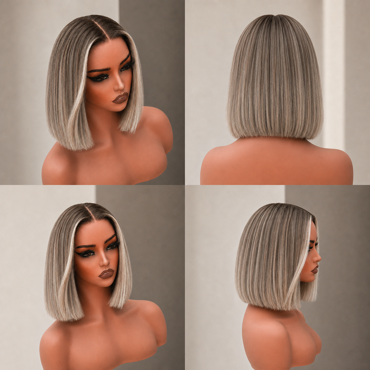 LILLIAN 10 INCH BOB - Blonde - Human Hair Wig