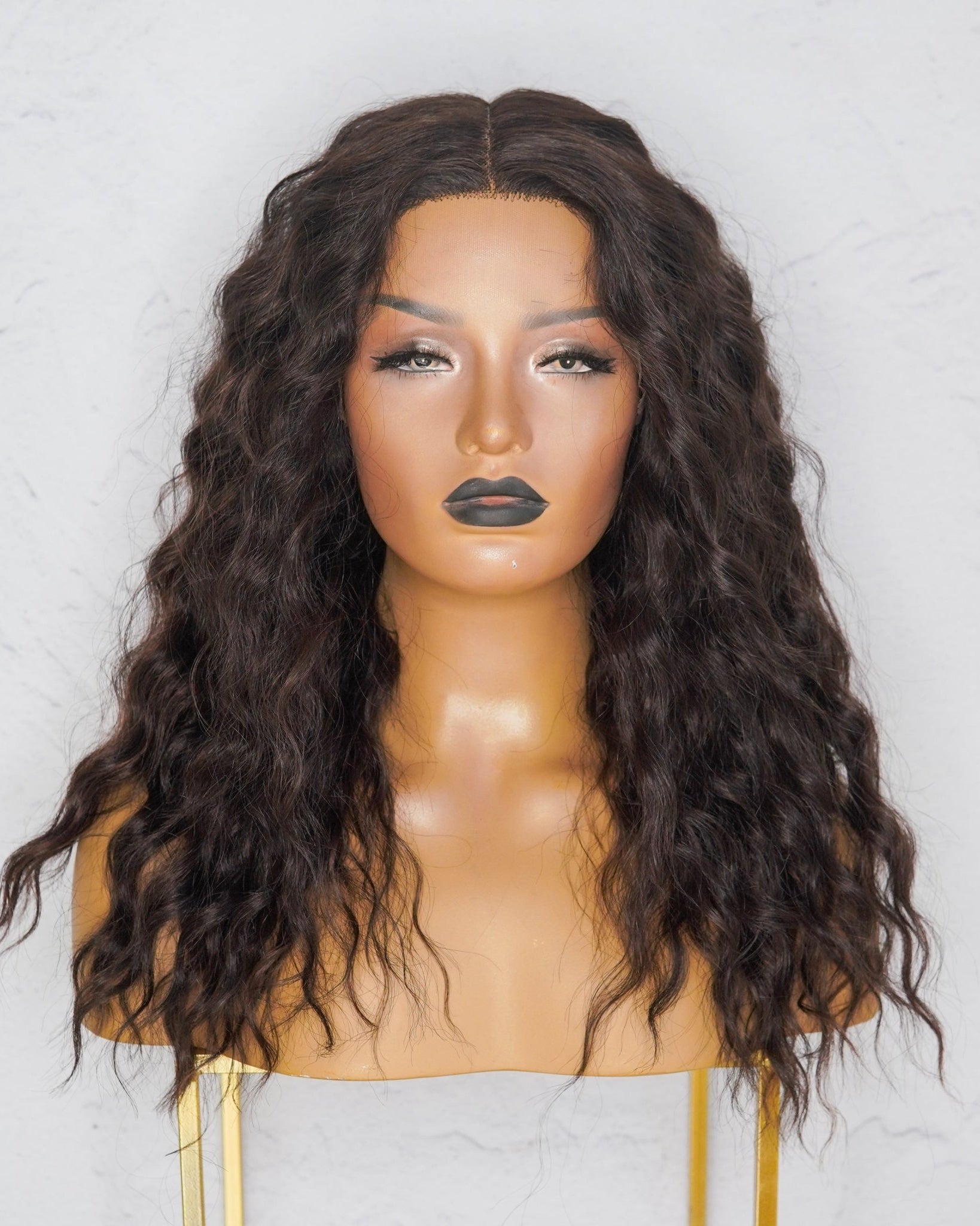 LILY 20" Dark Brown Lace Front Wig - Milk & Honey Wigs