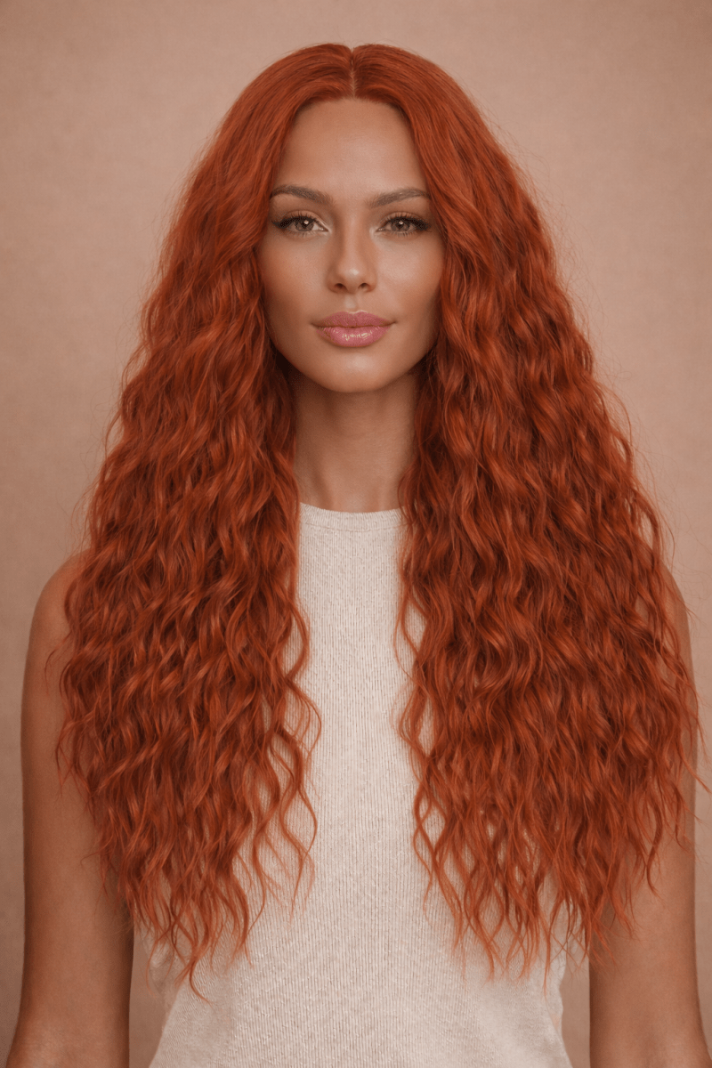 LILY - Auburn - Lace Front Wig - Milk & Honey Wigs