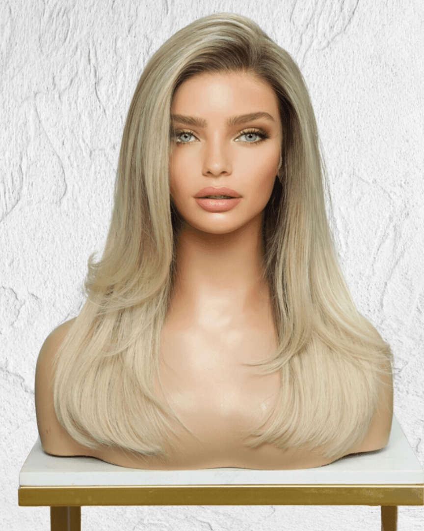 LOLA Lived In Blonde Human Hair Lace Front Wig - Milk & Honey Wigs