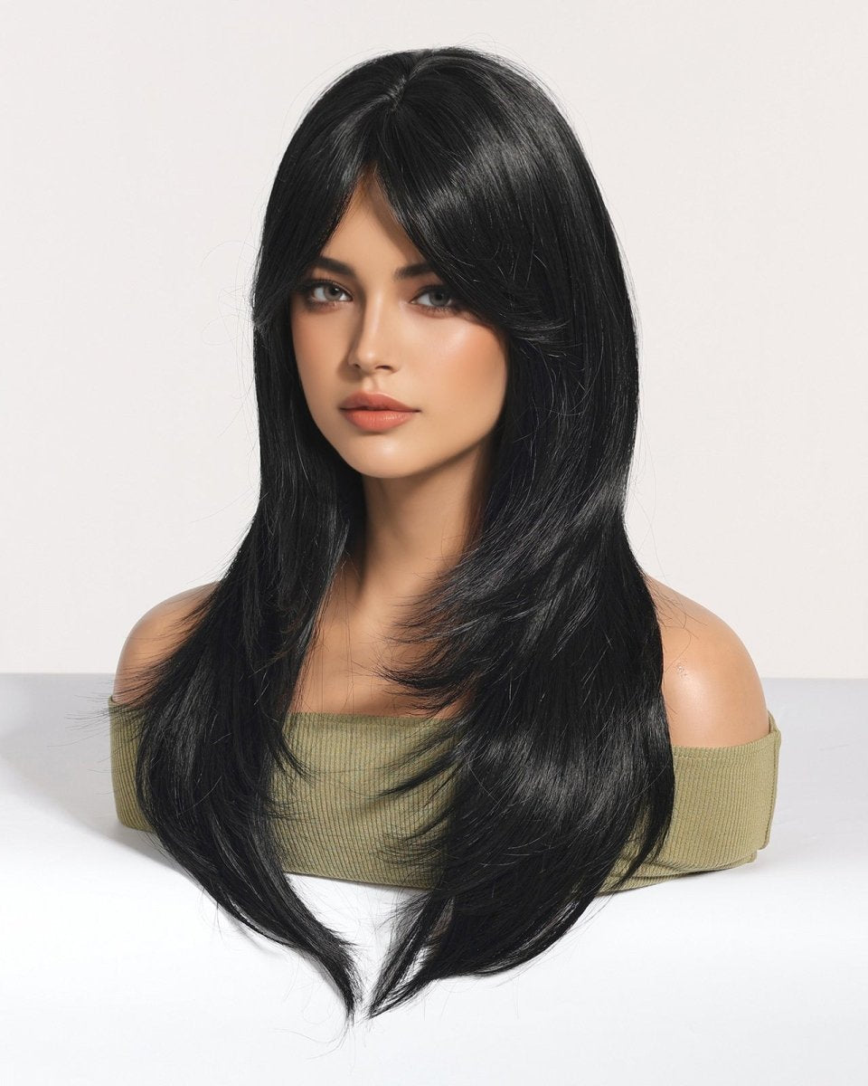 Long Layered Black Wig - MARKETPLACE - Milk & Honey Wigs