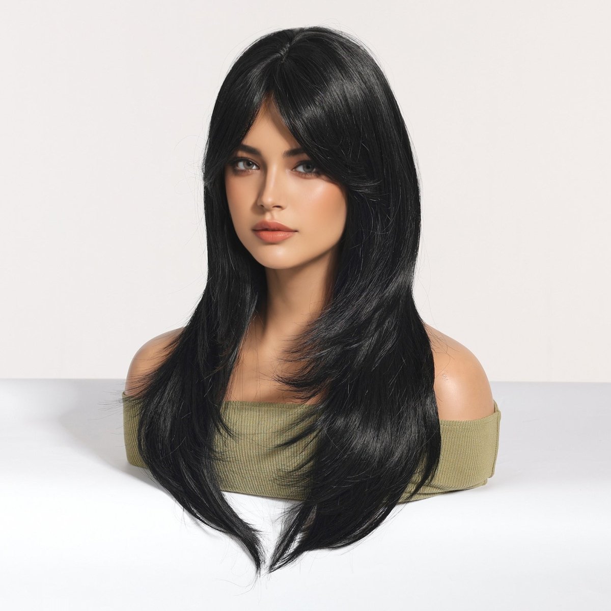 Long Layered Black Wig - MARKETPLACE - Milk & Honey Wigs