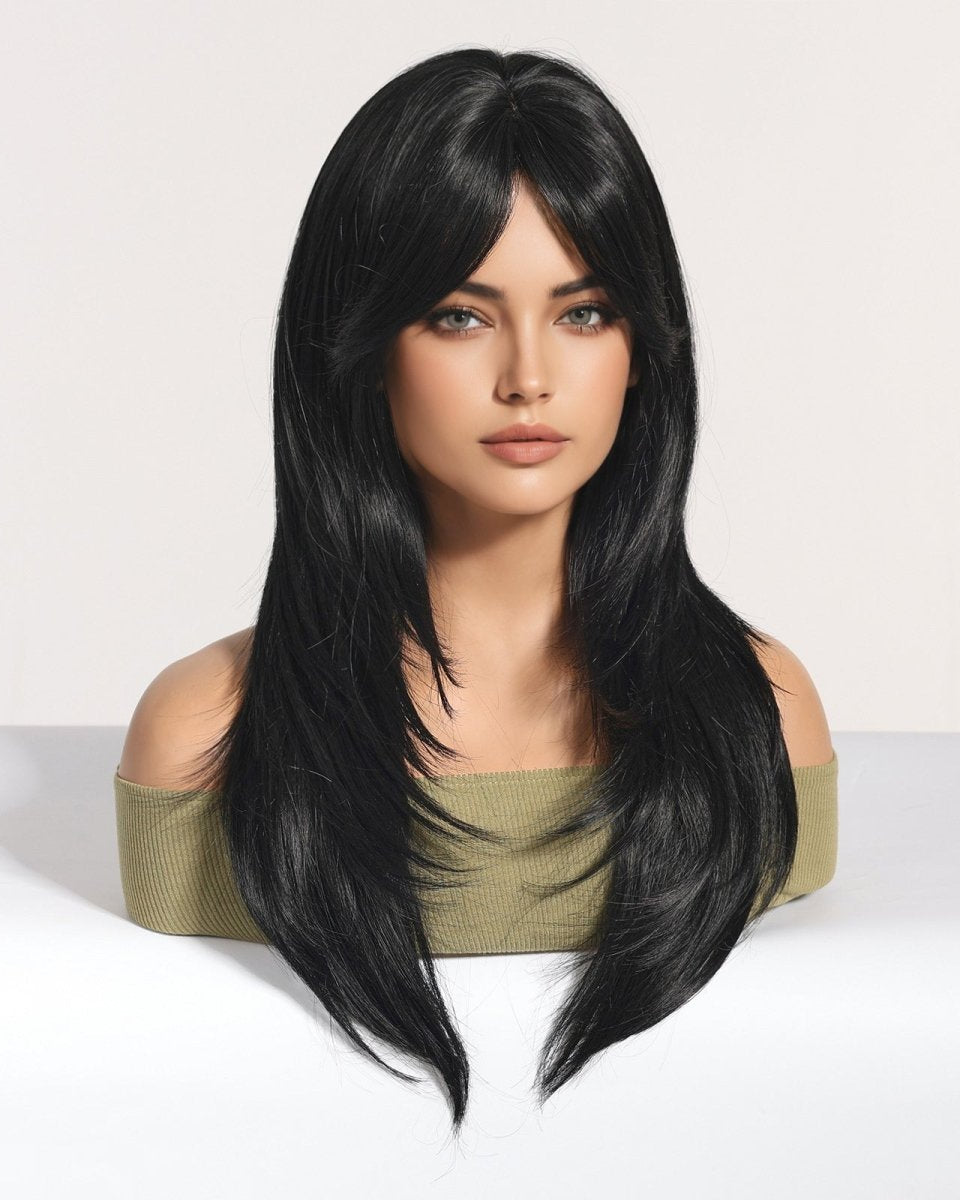 Long Layered Black Wig - MARKETPLACE - Milk & Honey Wigs