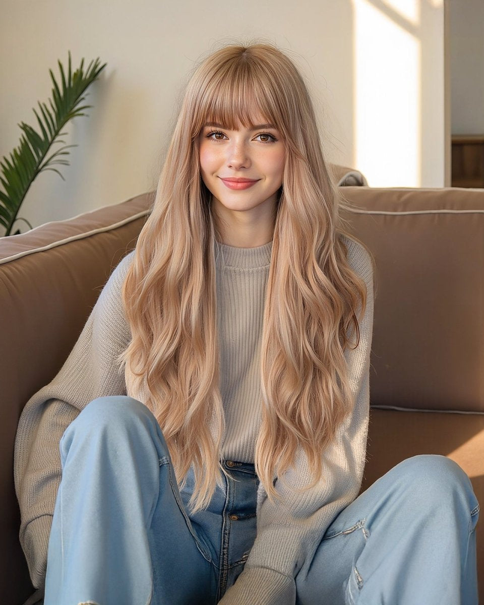 Long Wavy Blonde Wig - MARKETPLACE - Milk & Honey Wigs