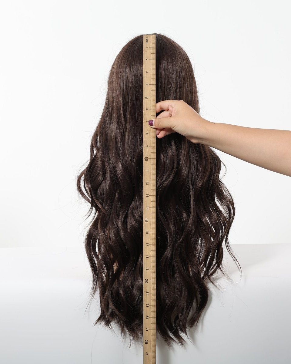 Long Wavy Dark Brown Wig - MARKETPLACE - Milk & Honey Wigs