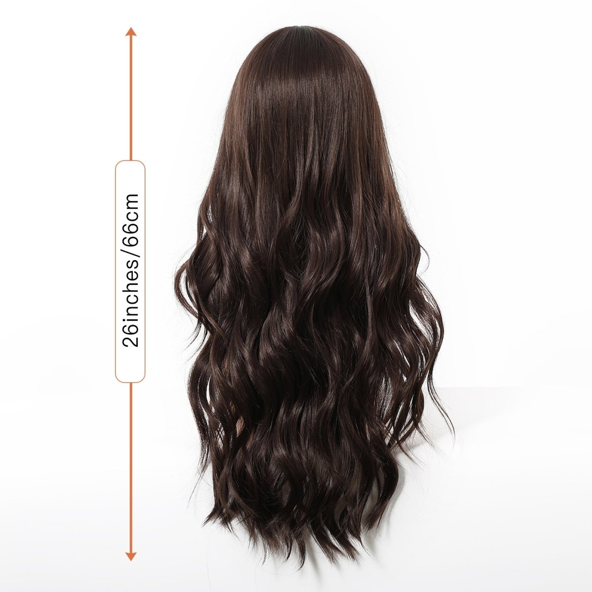 Long Wavy Dark Brown Wig - MARKETPLACE - Milk & Honey Wigs