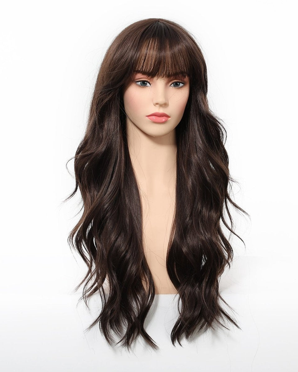 Long Wavy Dark Brown Wig - MARKETPLACE - Milk & Honey Wigs
