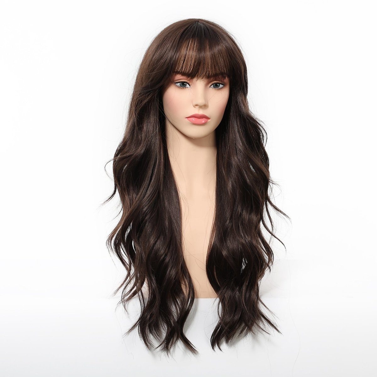 Long Wavy Dark Brown Wig - MARKETPLACE - Milk & Honey Wigs