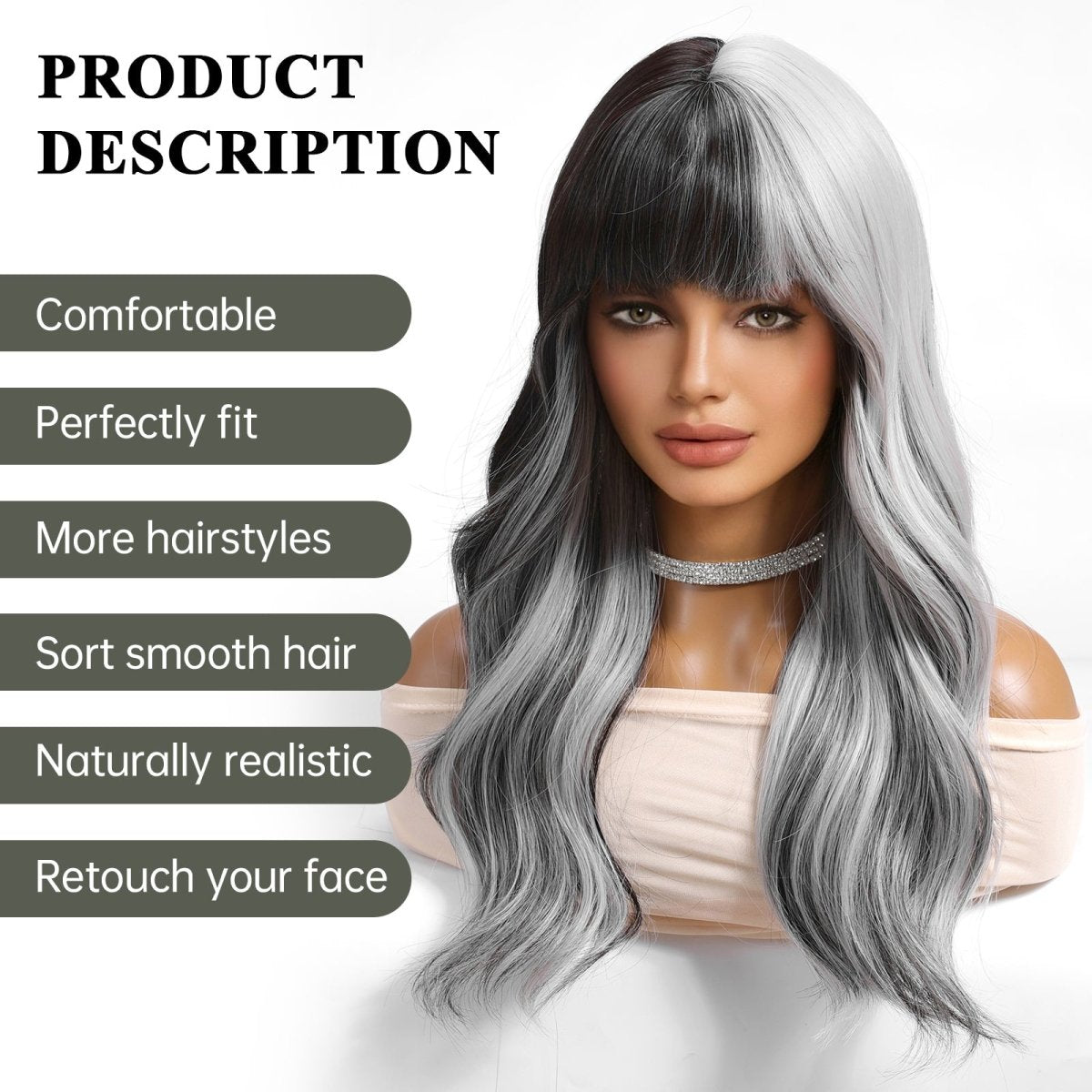 Long Wavy Ombre Wig - MARKETPLACE - Milk & Honey Wigs