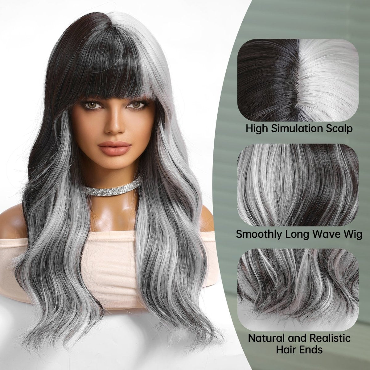 Long Wavy Ombre Wig - MARKETPLACE - Milk & Honey Wigs