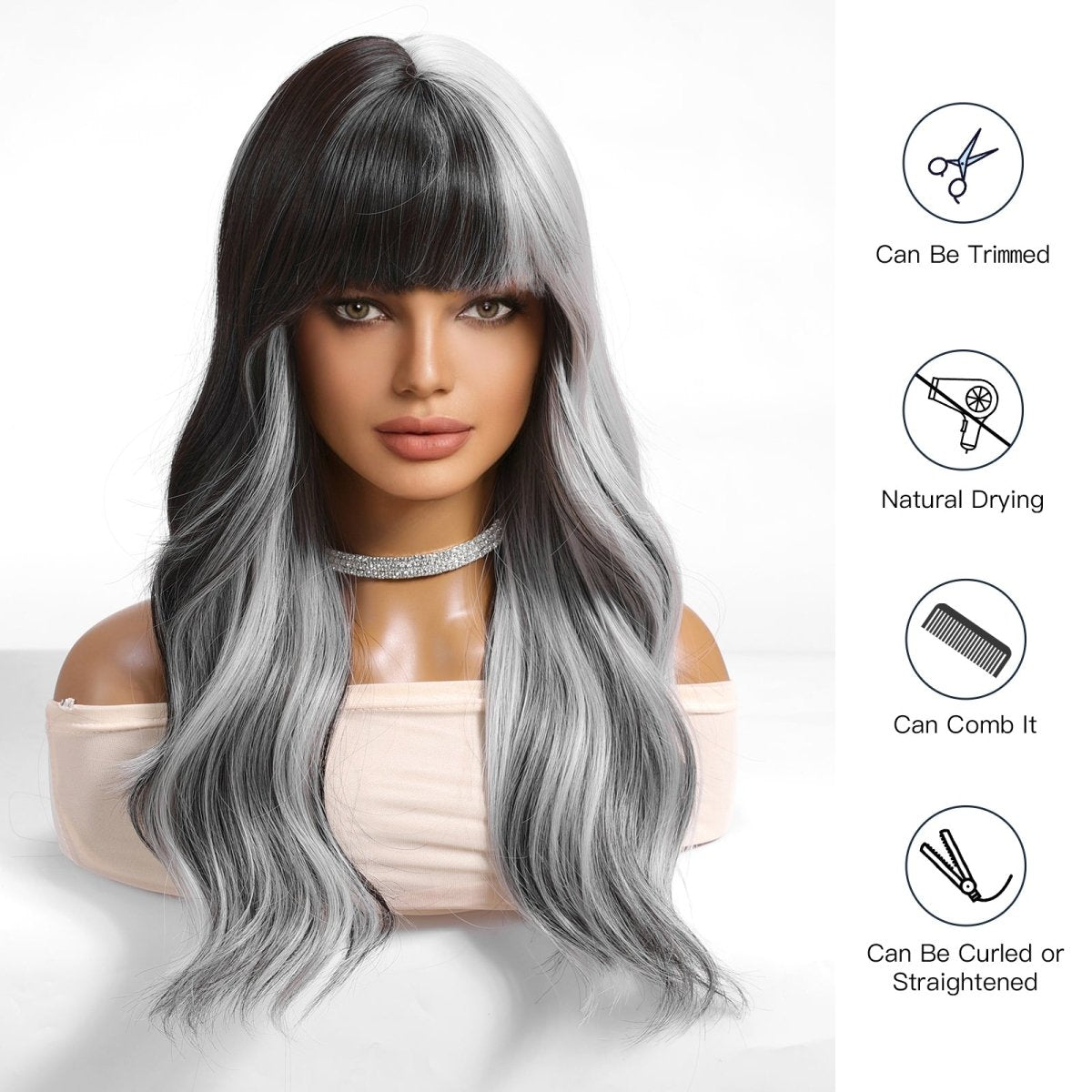 Long Wavy Ombre Wig - MARKETPLACE - Milk & Honey Wigs