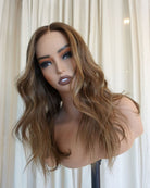 LOUISE Chocolate Brown Human Hair Lace Front Wig - Milk & Honey Wigs