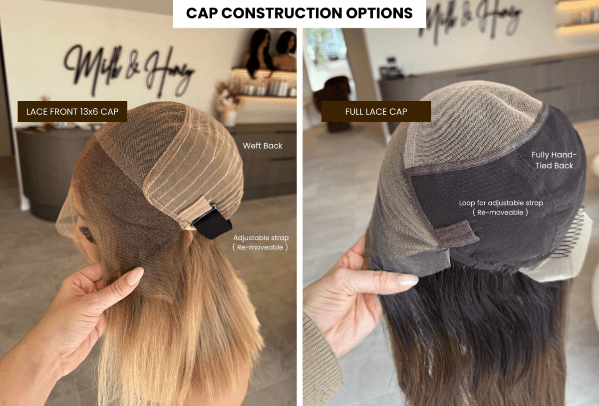 LISA - Brown Ombre - Human Hair Wig | Brown, 14 Inch, 13x6 Lace Front, Human Hair | Milk & Honey Wigs