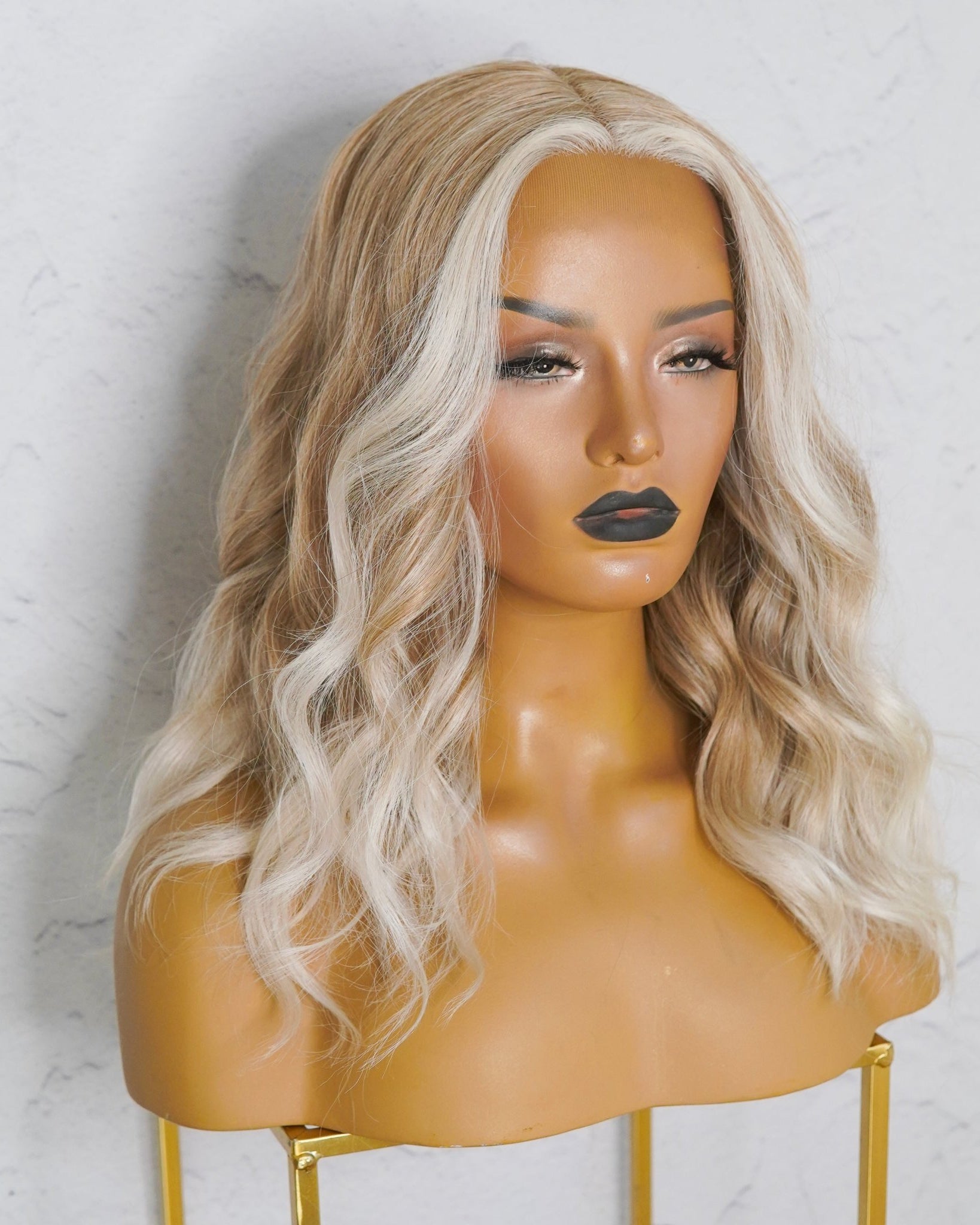 LUCY Frosted Blonde 16" Lace Front Wig - Milk & Honey Wigs