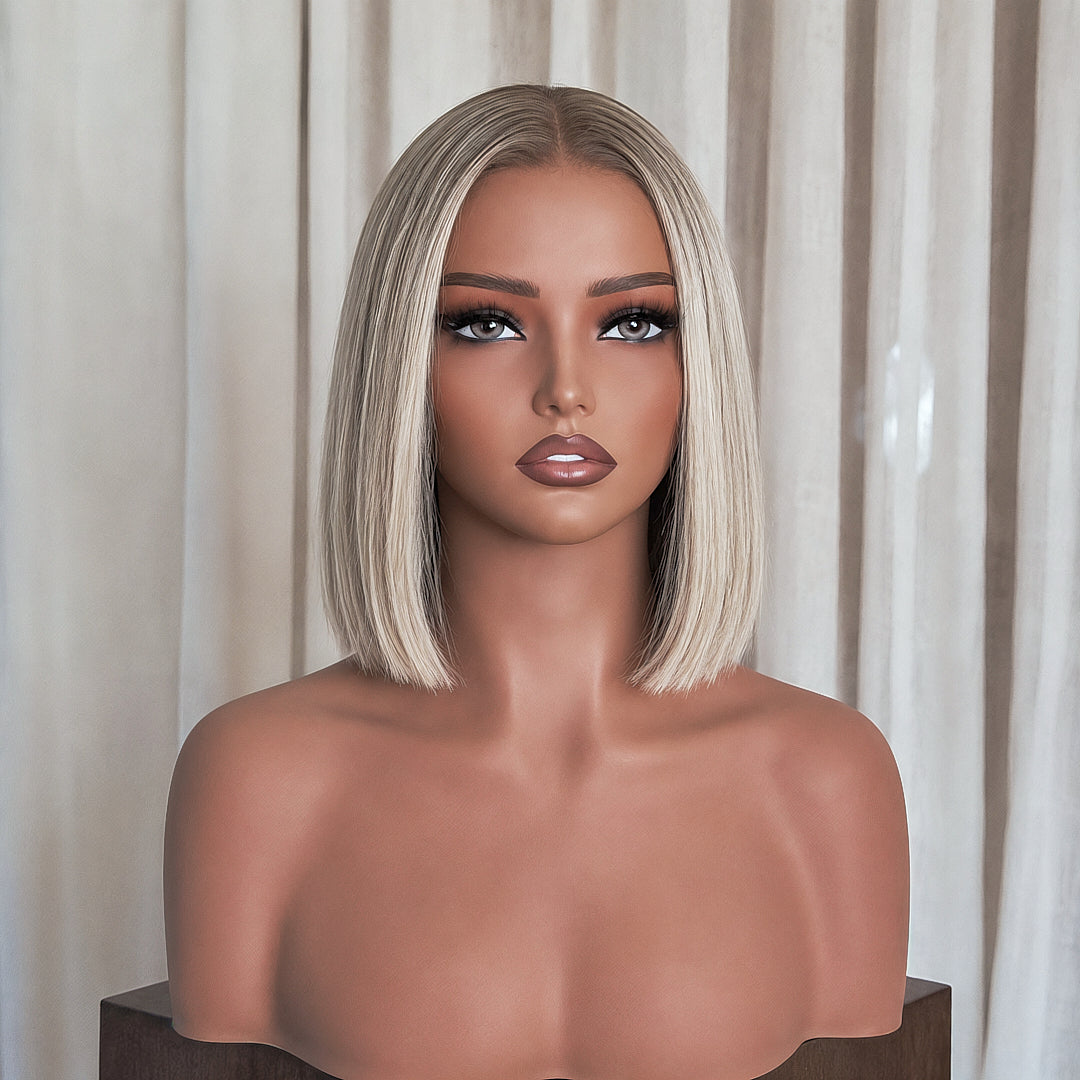 LUCIA 10 INCH BOB - Lived In Blonde - Human Hair Wig