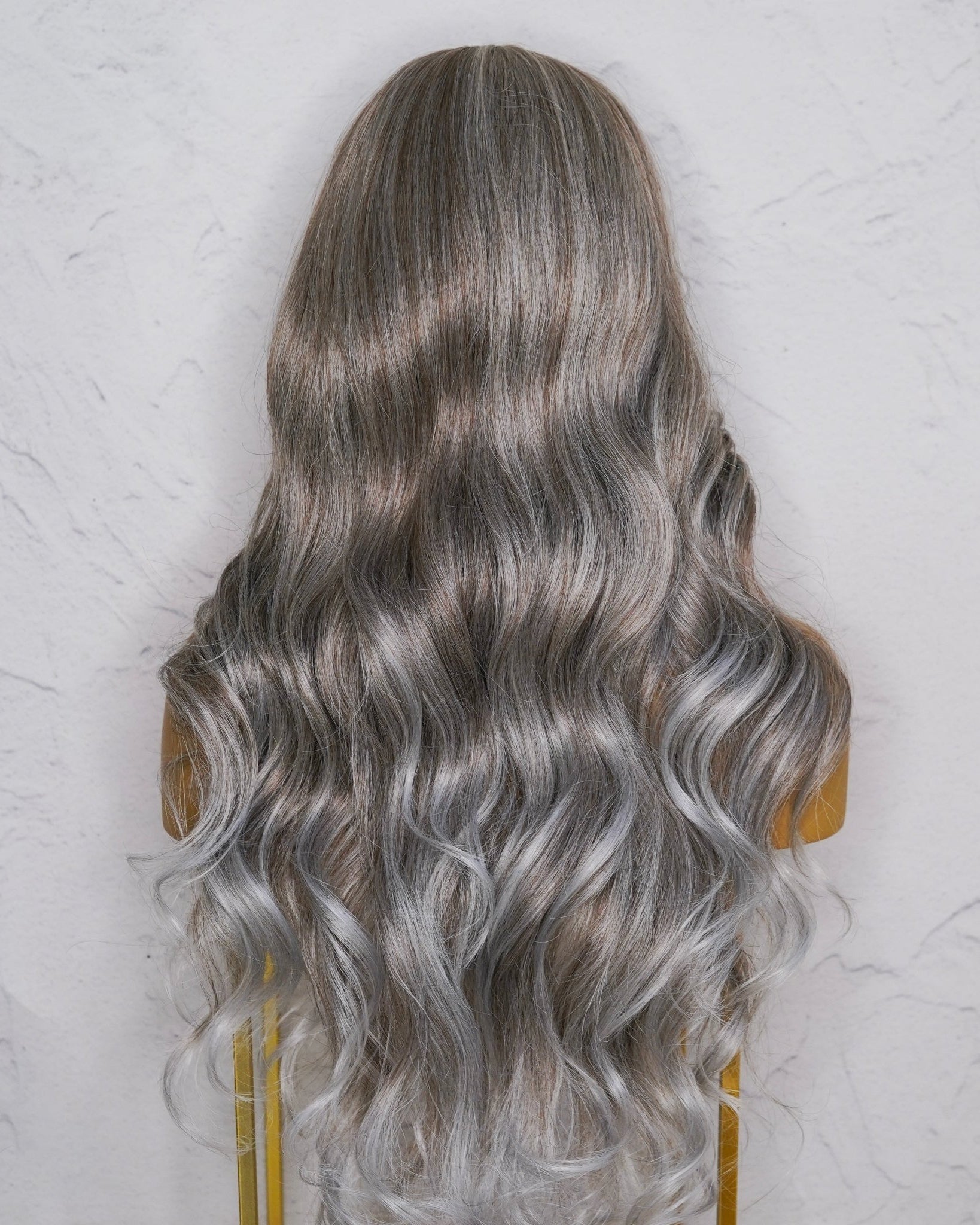 MARINA Ash Grey Lace Front Wig - Milk & Honey Wigs