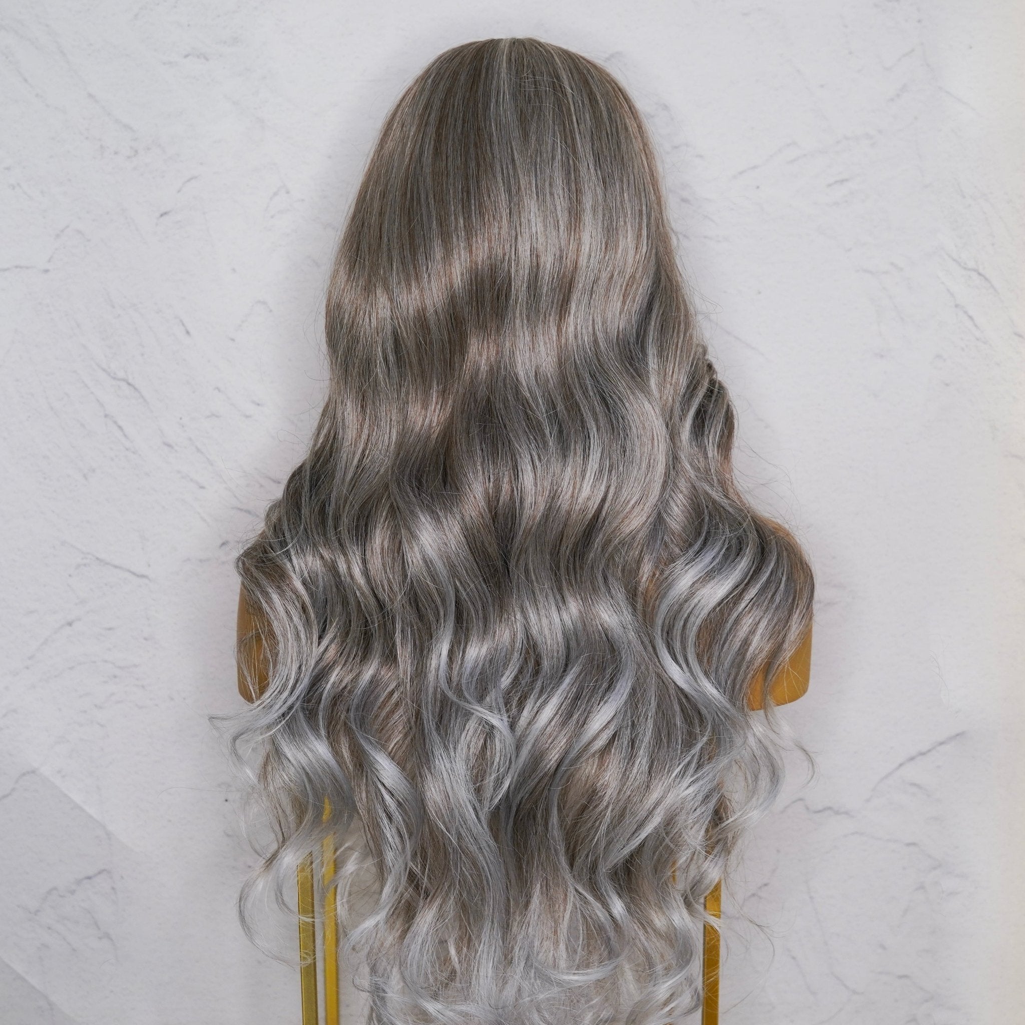 MARINA Ash Grey Lace Front Wig - Milk & Honey Wigs
