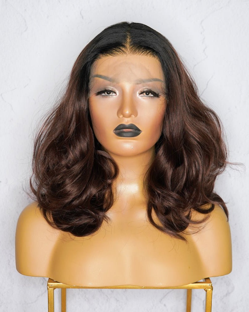 MARY JANE Ombre Brown Lace Front Wig - Milk & Honey Wigs
