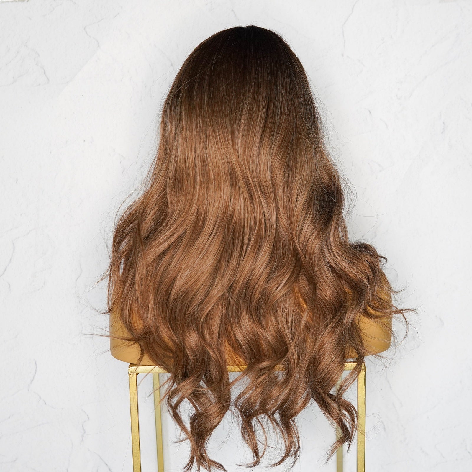 MELINDA Ombre Brown Fringe Wig - Milk & Honey Wigs