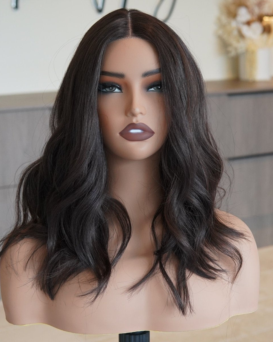 MELISSA Dark Brown Lace Front Wig - Milk & Honey Wigs