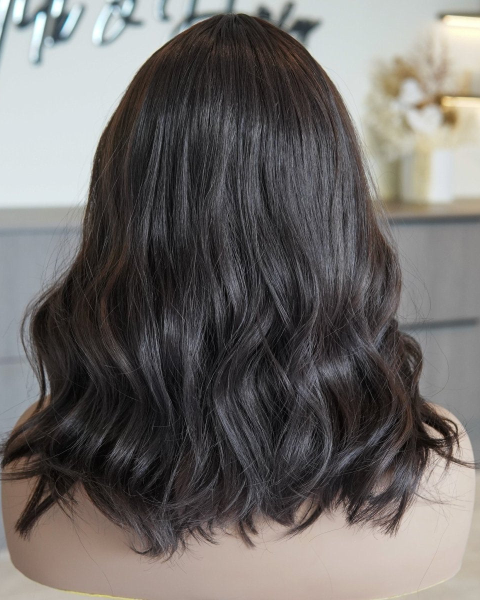 MELISSA Dark Brown Lace Front Wig - Milk & Honey Wigs