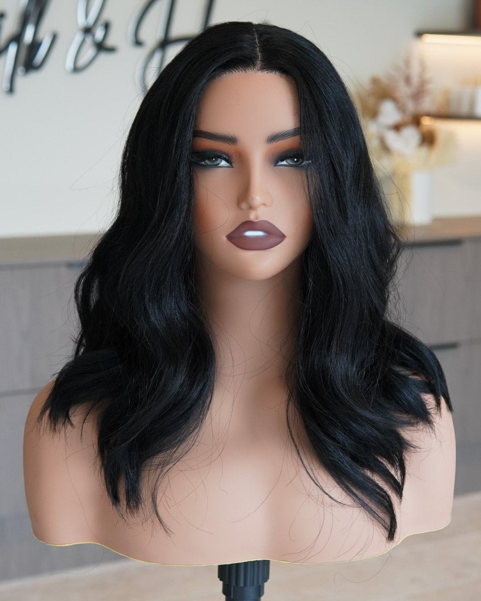 MELISSA Natural Black Lace Front Wig - Milk & Honey Wigs