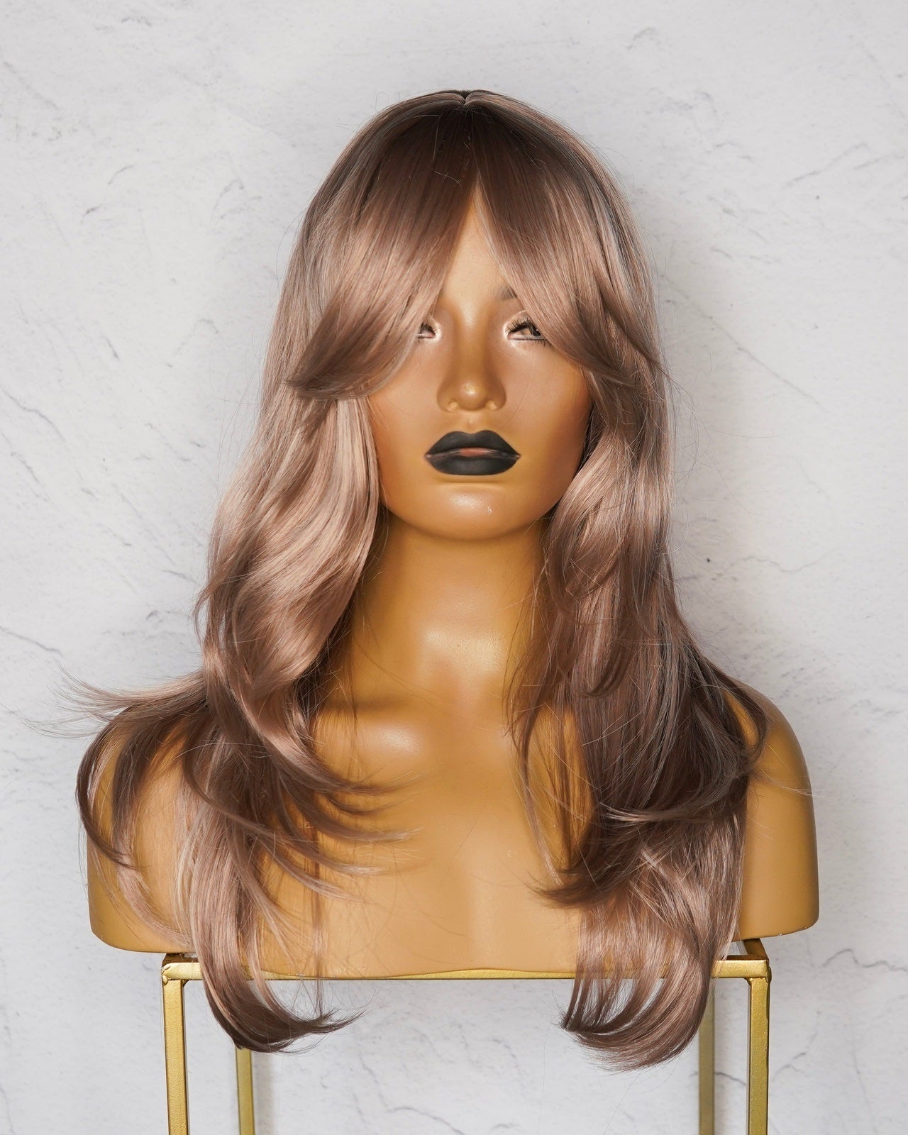 MELODY Caramel Fringe Wig - Milk & Honey Wigs