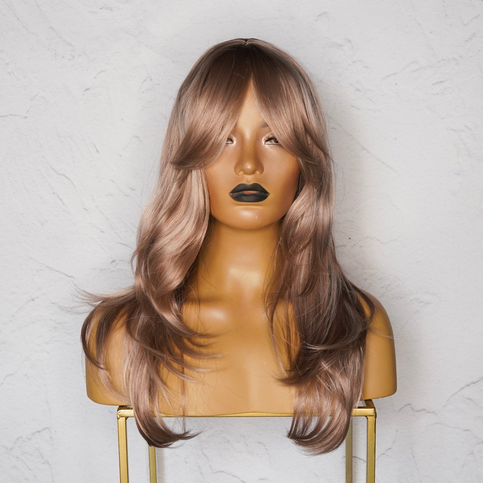 MELODY Caramel Fringe Wig - Milk & Honey Wigs