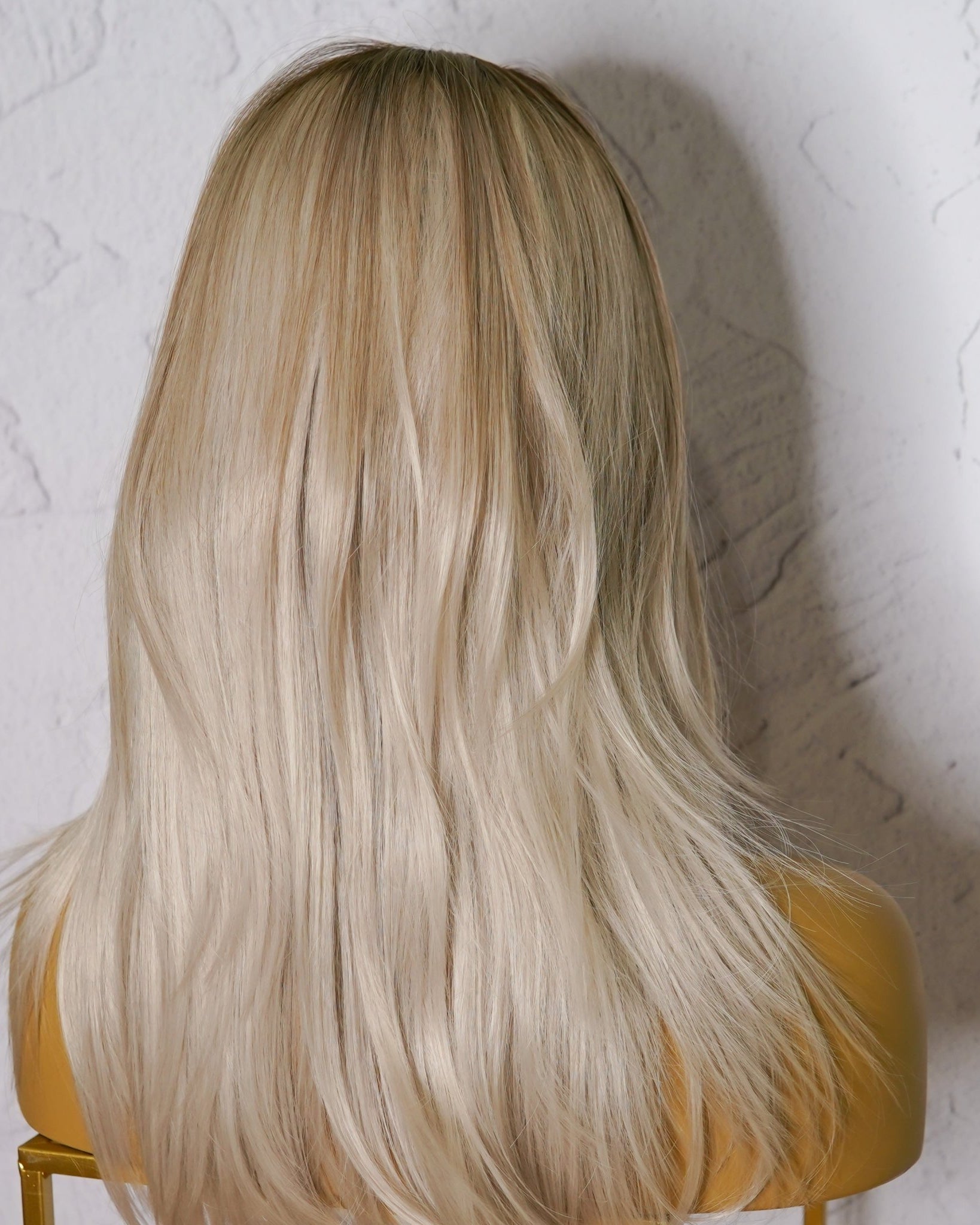 MELROSE Ombre Blonde Fringe Wig - Milk & Honey Wigs