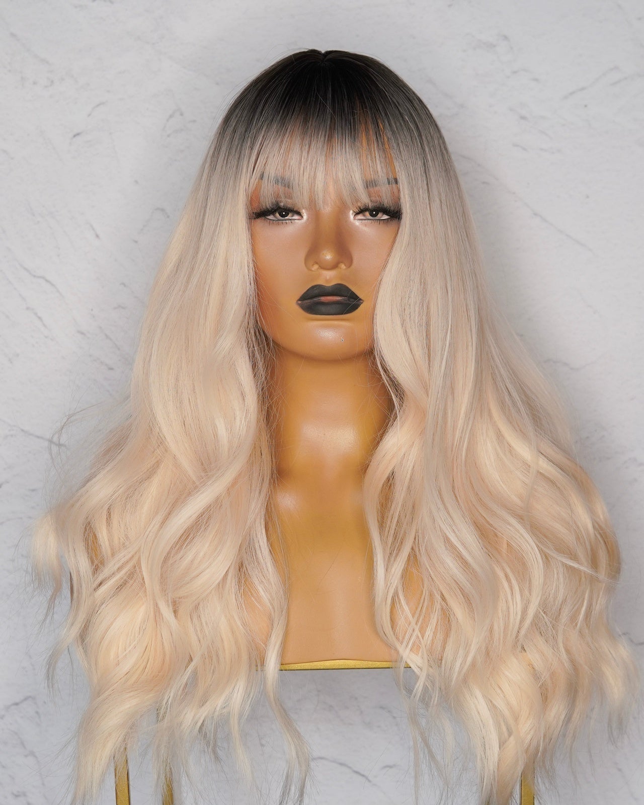 MILAH Blonde Ombre Fringe Wig - Milk & Honey Wigs