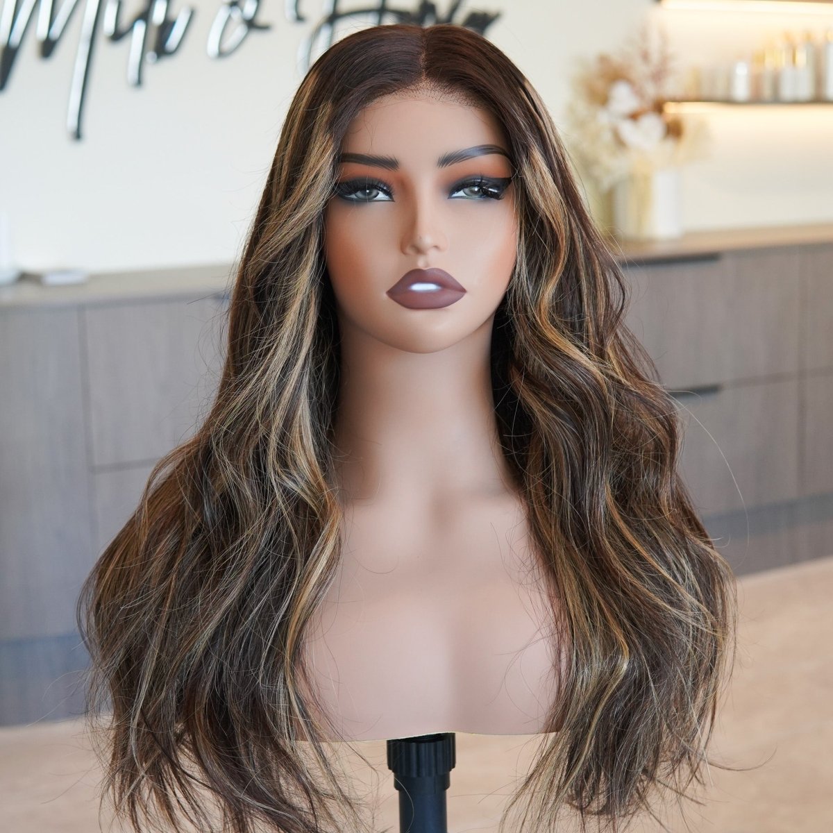 MIXED BROWN - Seamless - Human Hair Wig - Milk & Honey Wigs
