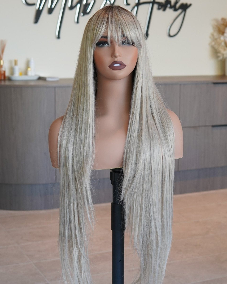 MONTANA Ombre Caramel Fringe Wig - Milk & Honey Wigs