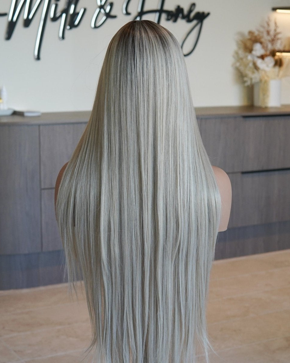 MONTANA Ombre Caramel Fringe Wig - Milk & Honey Wigs