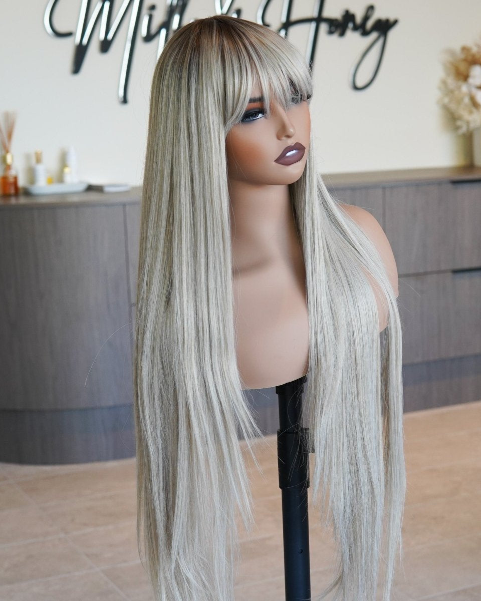 MONTANA Ombre Caramel Fringe Wig - Milk & Honey Wigs