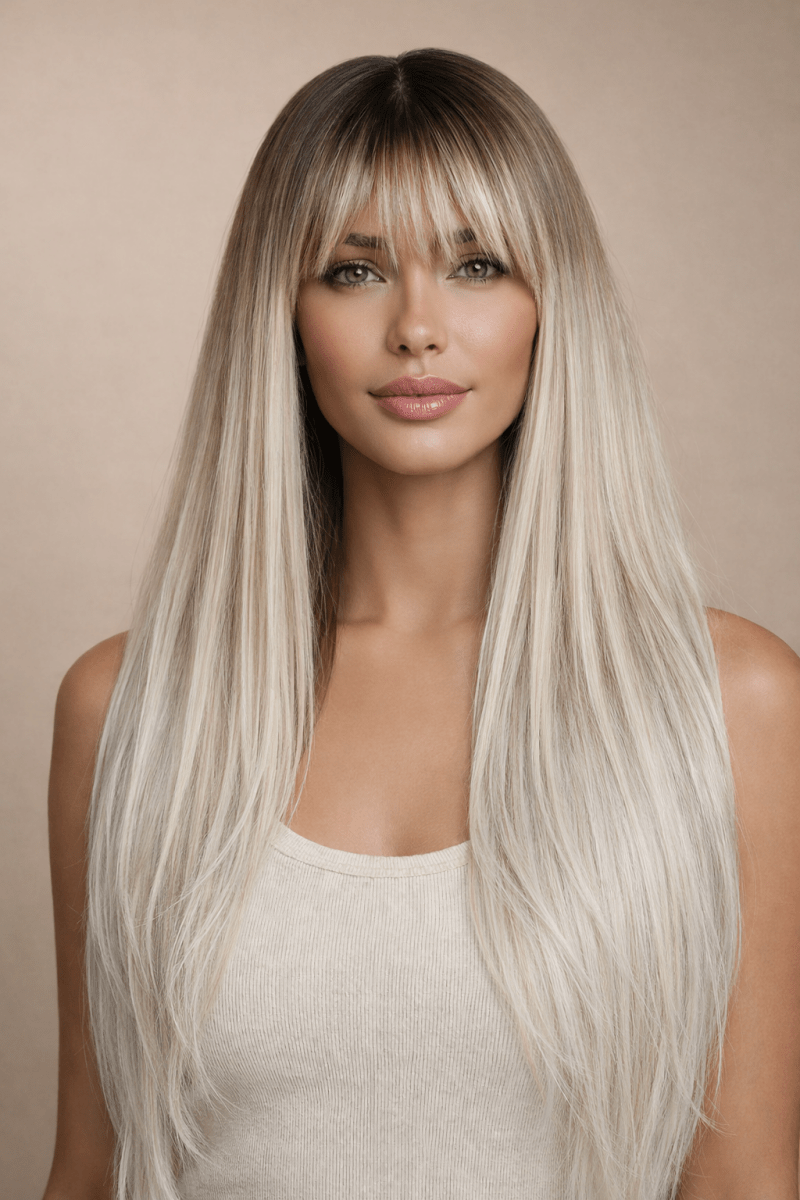 MONTANA - Ombre Caramel - Fringe Wig - Milk & Honey Wigs