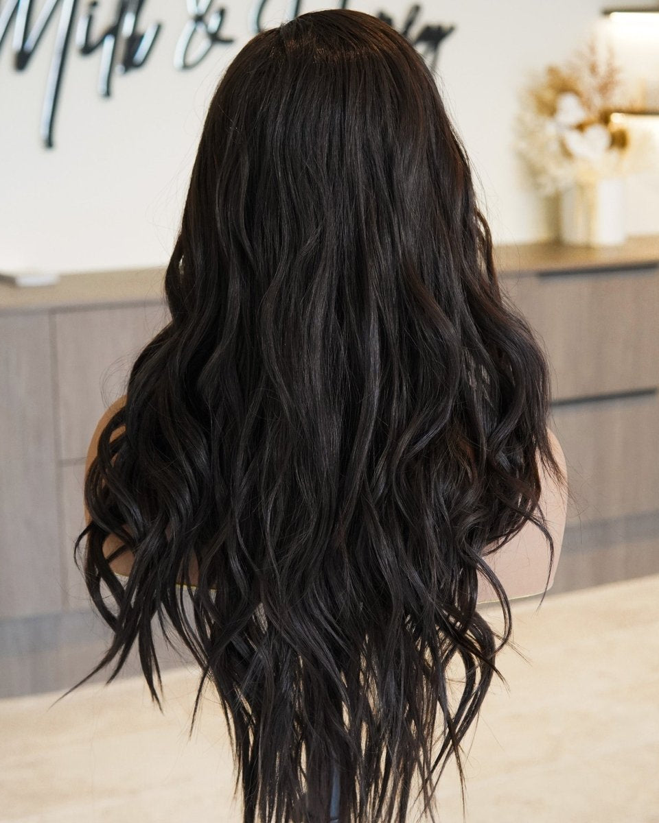 MONTE Dark Brown Lace Front Wig - Milk & Honey Wigs