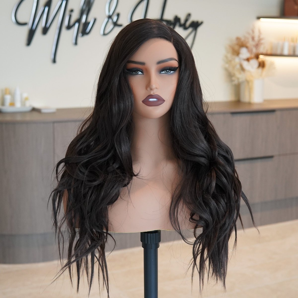 MONTE Dark Brown Lace Front Wig - Milk & Honey Wigs